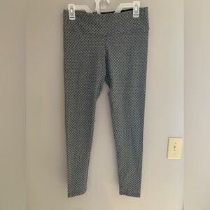 Track & Bliss Womens Leggings SZ MD Grey Textured Ankle Stretch Workout Casual